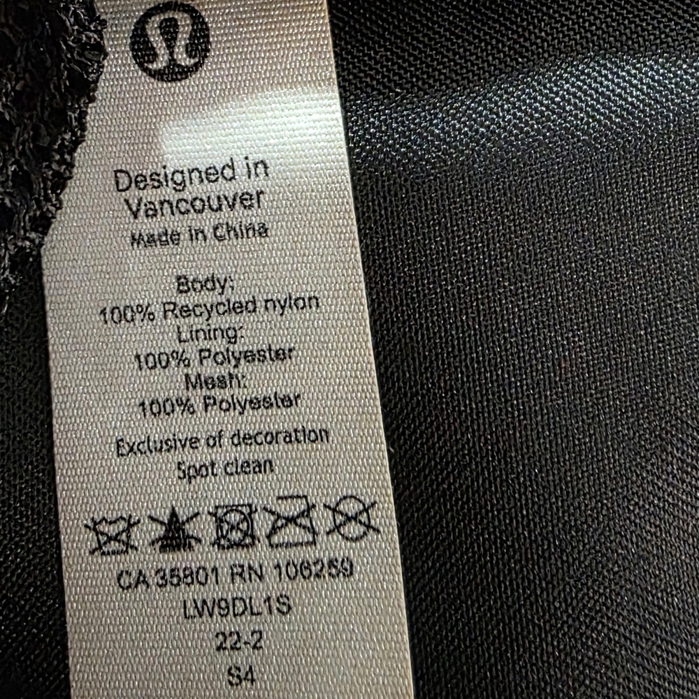 Lululemon Athletica Womens Black Nylon Small Crossbody Bag - Picture 7 of 9